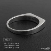 シルバー925 印台リング 細め シグネットリング シルバーリング スタンプリング 細身 シンプル メタル レディース 女性 金属アレルギー対応 指輪