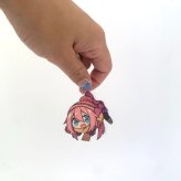 ゆるキャン△ なでしこ 各務原なでしこ つままれアクリルキーホルダー キーリング