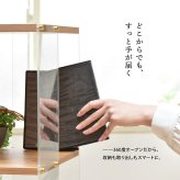 アクリルラック 3段 ONRC0338 キャスター付きオープンラック ラック シンプルスタイル モダン 角型 アクリル 透明ラック クリアラック ディスプレイラック幅45.5cm 奥行45.5cm 高さ66cm 新生活