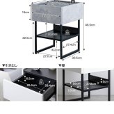 サイドテーブル チェスト キャビネット 収納棚 サイドラック スクエア 引き出し 棚 トレイ型天板 収納付き ナイト ミニ 幅35 サイド ソファサイド 寝室 リビング ダイニング 横 ディスプレイ 宮棚 新築祝い 引越し祝い