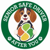 カーサイン 高齢者マーク SENIOR SAFE DRIVER ビーグル ステッカー シール 直径13cm 肉球 日本製 車