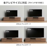 テレビ台 テレビボード ローボード 背面収納TVボード-ロビン クローズタイプ 幅180cm リビングボード 北欧 モダン キャスター付き テレビラック リビング収納 TV台 AVボード 収納 パソコン台 おしゃれ 新生活