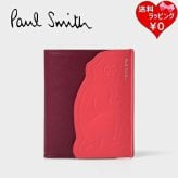 ポールスミス Paul Smith 財布 折財布 Animal Emboss ミニ財布 イタリア製 レッドpsm522780