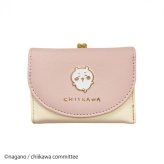 【11月20日入荷分予約受付中】 ちいかわ 口金財布 ピンク CHI3-2 がま口 ミニ財布 コンパクト 三つ折り財布 キャラクター グッズ かわいい おしゃれ プレゼント ギフト ちいかわ ハチワレ うさぎ メタル