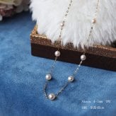 真珠 ネックレス あこや真珠 akoya K18 ベビーパール pearl 4-5mm/6-7mm 母の日 プレゼント 結婚式 ワンピース あこや アコヤ真珠 本真珠 あこやパール パール Y字 シンプル かわいい 令和