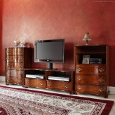 イタリア 家具 ヨーロピアン ヴェローナクラシック 丸脚テレビボード W110cm 丸脚 リビング ヨーロッパ家具 クラシック 輸入家具 アンティーク風 イタリア製 ブラウン おしゃれ 高級感 エレガント 木製 天然木 リモート テレワーク 在宅 新生活