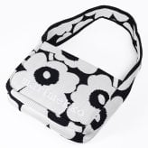 マリメッコ marimekko ショルダーバッグ ニットバッグ Unikko ウニッコ レディース ブラック 94141 094141 911 北欧雑貨 北欧デザイン 送別会 誕生日 お中元 結婚祝い 結婚式 高級 父の日 母の日 ホワイトデー