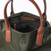 高品質ヨーロッパ輸入モデル トミーヒルフィガー TOMMY HILFIGER トートバッグ ミニトート ミニショルダー レディース POPETTE MINI ダークオリーブ AW0AW17709 MRZ DARK OLIVE 送別会 誕生日 結婚祝い 結婚式 彼氏 息子 夫 男性 名刺入れ 高級 父の日 母の日 即日発送
