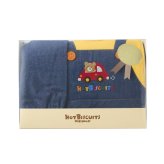 ミキハウス ホットビスケッツ★オーバーオール風スタイ&ブルマ ギフトセット【クリアケース付き】ギフトラッピング　出産祝い　誕生日　お祝い　入園祝い　キッズ服　ベビー服
