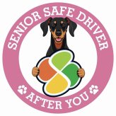 カーサイン 高齢者マーク SENIOR SAFE DRIVER ドーベルマン ステッカー シール 直径13cm 肉球 日本製 車