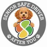 カーサイン 高齢者マーク SENIOR SAFE DRIVER キャバプー ステッカー シール 直径13cm 肉球 日本製 車
