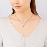 【無料ラッピング】  カナルヨンドシー Canal 4℃ ネックレス【11月誕生石】シルバー ネックレス 2本セット シトリン キュービックジルコニア ブランド 正規品 新品 ギフト プレゼント 人気 おすすめ 誕生日 記念日 クリスマス 送料無料