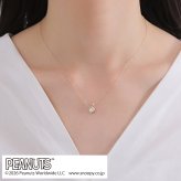 【受注生産品】【送料無料】 ウッドストック ダイヤモンド レディースネックレス PEANUTS 18金 ラボダイヤ ブランド おしゃれ かわいい アクセサリー 10代 20代 30代 40代 50代 レディース 女性 誕生日 記念日 プレゼント ギフト ホワイトデー 母の日 white clover ホワイトクローバー