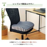 チェア 椅子 クッション シート 背もたれ 在宅 テレワーク オフィス イス セアテ 背当 シンプル 無地 ウレタン 2WAY 約39×40cm