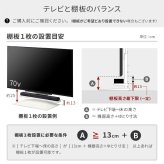 WALLインテリアテレビスタンドV4対応 サウンドバー棚板 Lサイズ 幅118cm テレビ台 テレビスタンド 壁よせTVスタンド 部品 パーツ スチール製 WALLオプション スピーカー用 オーディオ用 シアターバー用