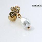 コーチ ピアス レディース ブランド COACH アイコニック パール ハート ドロップ ピアス スタッド 両耳用 581198GLD107 ゴールド アクセサリー