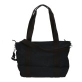 キプリング トートバッグ レディース ブランド Kipling アッセーニ S ロゴ ワンポイント 無地 2WAY KI4400-P39 Black Noir 黒