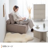 ソファ 座椅子 ー 2人掛け ロー セット ーセット フロア ブロック フロアクッション フレキシブル リブ ローバック ロースタイル