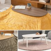 ベッド 寝具 こたつ＋うす掛け布団 ２点セット カルミナビケ 90×50cm 木目調 折れ脚 折りたたみ 角がない 省エネ コンパクト 一人暮らし ワンルーム 組立式 こたつ テーブル 布団 カルミナ950+ビケ950
