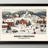 日本製 メリー クリスマス Xmas Christmas サンタクロース ビンテージイラスト A3 サイズ ポスター アート おしゃれ 絵画 インテリア 北欧 イラスト マット紙 艶消し アートパネル 額 フレーム デザイン 壁掛け ギフト 新築祝い ディスプレイ  速達 送料無料