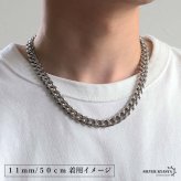 ステンレス 喜平ネックレス チェーンネックレス 幅5タイプ 長さ3サイズ シルバー 6面カット 細身 太め 極太 シンプル 重厚感 普段使い メンズ 男性 金属アレルギー対応