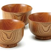 山中塗　欅汁椀（クリア三客） インテリア 漆器 盆 カタログギフト 景品 粗品