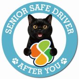 カーサイン 高齢者マーク SENIOR SAFE DRIVER ボンベイ マグネット 強力 直径13cm 肉球 日本製 車 ステッカー