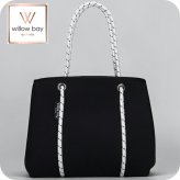 ウィローベイ トートバッグ レディース ブランド WILLOWBAY デイドリーマーウィズジップクロージャーミニ マザーズバッグ  BLACK