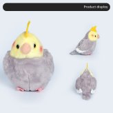 オカメインコ インコ ぬいぐるみ リアル 動物 アニマル ふわふわ かわいい 置物 インテリア 子供 おもちゃ ごっこ遊び 誕生日 プレゼント ギフト 癒し