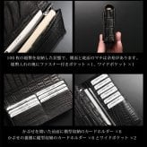 スモール クロコダイル 長財布 日本製 無双 一枚革 紙幣100枚以上対応 ポロサス センター取り メンズ ヌメ革 植物タンニン 鞣し マット 加工 ベジタブル レザー 鰐革 保証書付 ICFA LWG 認定 JRA 4FA(06002005r)