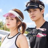 選べる4色 ジミーチュウ サンバイザー CALIX 20 レディース メンズ ユニセックス JIMMY CHOO 帽子 日除け グラデーション グリッター ロゴ ゴルフ 2M2 35J BSC VK6 調節可能 ギフト プレゼント