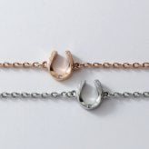 ハワイアンジュエリー ペアブレスレット つけっぱなし ステンレス 金属アレルギー ブランド 大人 シンプル ホースシュー 馬蹄 ダイヤモンド サージカルステンレス 2本セット クリスマス 記念日 プレゼント テラグラティア Terra-gratia PairBracelet【lstb014pair】