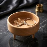 木製トレイ 通販 小物入れおしゃれ アクセサリートレー 脚付きトレイ 北欧インテリア雑貨 インテリア雑貨 ミニトレー 卓上収納ケース 玄関鍵置き場 天然木ブナ材 オーバル型トレー ラウンド型トレー コスメ収納トレイ 香水ディスプレイ ナチュラルウッド 木製