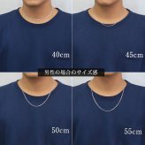 ネックレス チェーンのみ 4面カットあずきチェーン 太さ約2.6mm シルバー925 長さ 選べる ネックレス チェーン ハワイアンジュエリー メンズ レディース 誕生日 プレゼント ハロウィン 【品番：SCL80-4C】