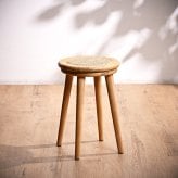 ダイニング家具 スツール ラタン ラタンスツール 籐椅子 チェア 木製 スペース チーク 無垢材 ラタンチェア カゴメ編み 軽い おしゃれ モダン バリ リビング 玄関 ダイニングチェア 椅子 北欧 ジャパンディ ナチュラル シンプル