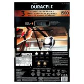 DURACELL デュラセル 1500ルーメン 充電式ワークライト 3個セット LED作灯USB-C マグネット 180度スタンド IPX4 中国製 #1806380 車庫 DIY ガレージ 倉庫 キャンプ 非常用ライト スマホ電 在庫1点のみ