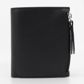 メゾン マルジェラ　Maison Margiela　二つ折り財布　SA1UI0020 P4745 T8103　ブラック　グレインレザー　コンパクト財布　ミニウォレット