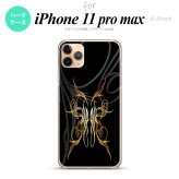 iPhone11ProMax iPhone11pro max スマホケース ハードケース ピンスト 黒 黄 メンズ レディース nk-i11pm-1241