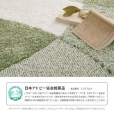 ラグ カーペット 国産高機能 ジャスト 防ダニ 抗菌 防臭 抗ウイルス 消臭 花粉対策 日本製 オールシーズン ホット 床暖房対応 おしゃれ 長方形 約190×190cm