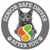 カーサイン 高齢者マーク SENIOR SAFE DRIVER コラット マグネット 強力 直径13cm 肉球 日本製 車 ステッカー