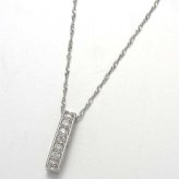ダイヤモンド ネックレス 0.1ct 純プラチナ Pt999 リバーシブル ペンダント ダイヤ 8石 プラチナネックレス レディース ジュエリー アクセサリー ギフト プレゼント ラッピング 誕生日 記念日 妻 彼女 2WAY