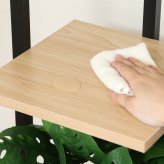 ディスプレイスタンド スリム ブラック・ホワイト 2色展開 ガーデンテーブル 屋外 庭 ベランダ テラス アウトドア おしゃれ シンプル 新生活 家具 インテリア 不二貿易
