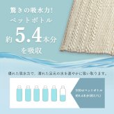 マット バスマット マルチ インテリア 速乾 吸水 無地 手織り インド産 綿混 ボリューム 凹凸感 ポコポコ 40×60cm