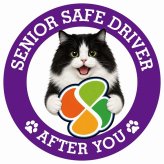 カーサイン 高齢者マーク SENIOR SAFE DRIVER キムリック ステッカー シール 直径13cm 肉球 日本製 車