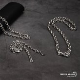 ステンレス あずきチェーンネックレス 4面カット シルバー 銀 重量感 シルバーネックレス 太め 細め 幅9タイプ 切れにくい 錆びにくい 金属アレルギー対応