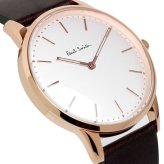 ポールスミス Paul Smith 腕時計 メンズ 革ベルト 子牛革 Unisex Slim 40mm クオーツ 日本製ムーブメント 5気圧防水 シンプル ファッション PS13