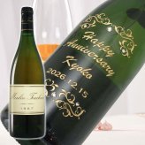 1987年 名前入り彫刻 生まれ年 白ワイン ムーラン トゥーシェ コトー デュ レイヨン 甘口 昭和62年 名入れ 誕生日プレゼント ワインセット 木箱入【送料無料】