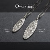 金属アレルギー対応 ネックレス ハワイアンジュエリー 純チタン ゴールドカラー ネックレス 刻印無料 誕生石 オーバル Sサイズ チェーン 長さ選べる イオンプレーティング メンズ レディース プレゼント ハロウィン 【品番：CG-TIP404S-RYP】