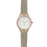 レディース 腕時計 ST257Z WP ジュビア 防水 10気圧 定形外 送料無料 ウォッチ カジュアルウォッチ ジュビア 防水 革ベルト 白 文字盤 見やすいグレー