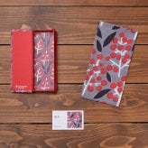 【送料無料】京都の手染め和紙 ペンケース＋手ぬぐい ギフトセット 幸せの文様 和柄 日本製｜箱入り・のし・メッセージカード無料｜就職祝い 退職 誕生日 文房具 プレゼント Fuwa Market